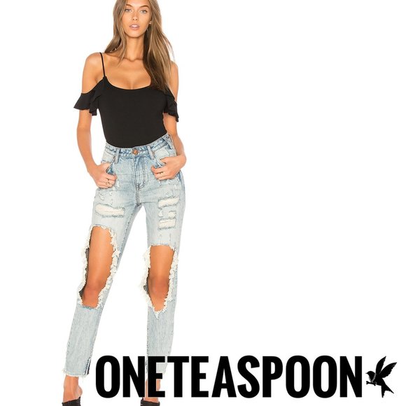 One Teaspoon Denim - ONE TEASPOON High Waist Freebirds  NEW WITH TAG!